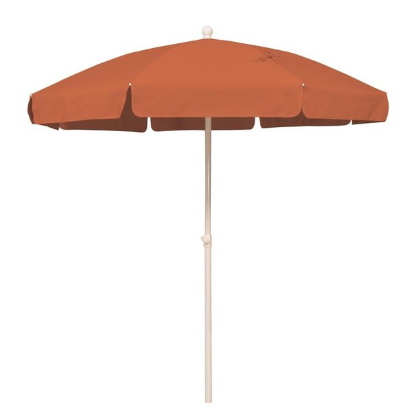 Cerrar SimplyShade Tahiti 6.5 ft. Beach Polyester Umbrella with Fiberglass Ribs White CE2650450